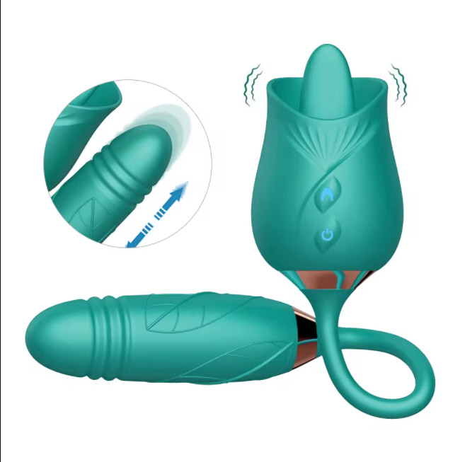 10 Speed Personal-Massager-Rose-Vibrator-Sucker-Sucking-Women Waterpoof Discreet