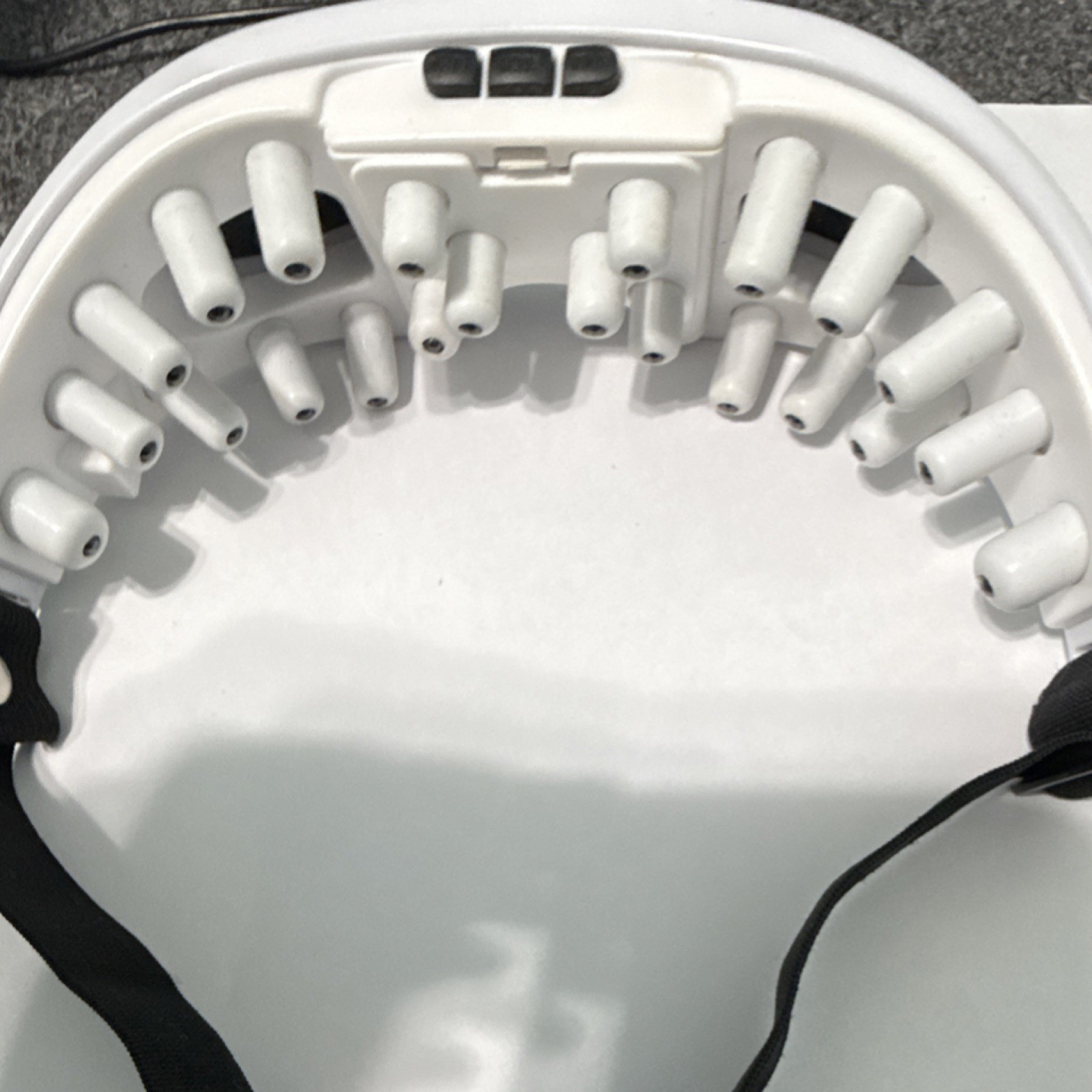 Electric Eye Massager White Handheld Lightweight 22 Acupuncture Massage Heads