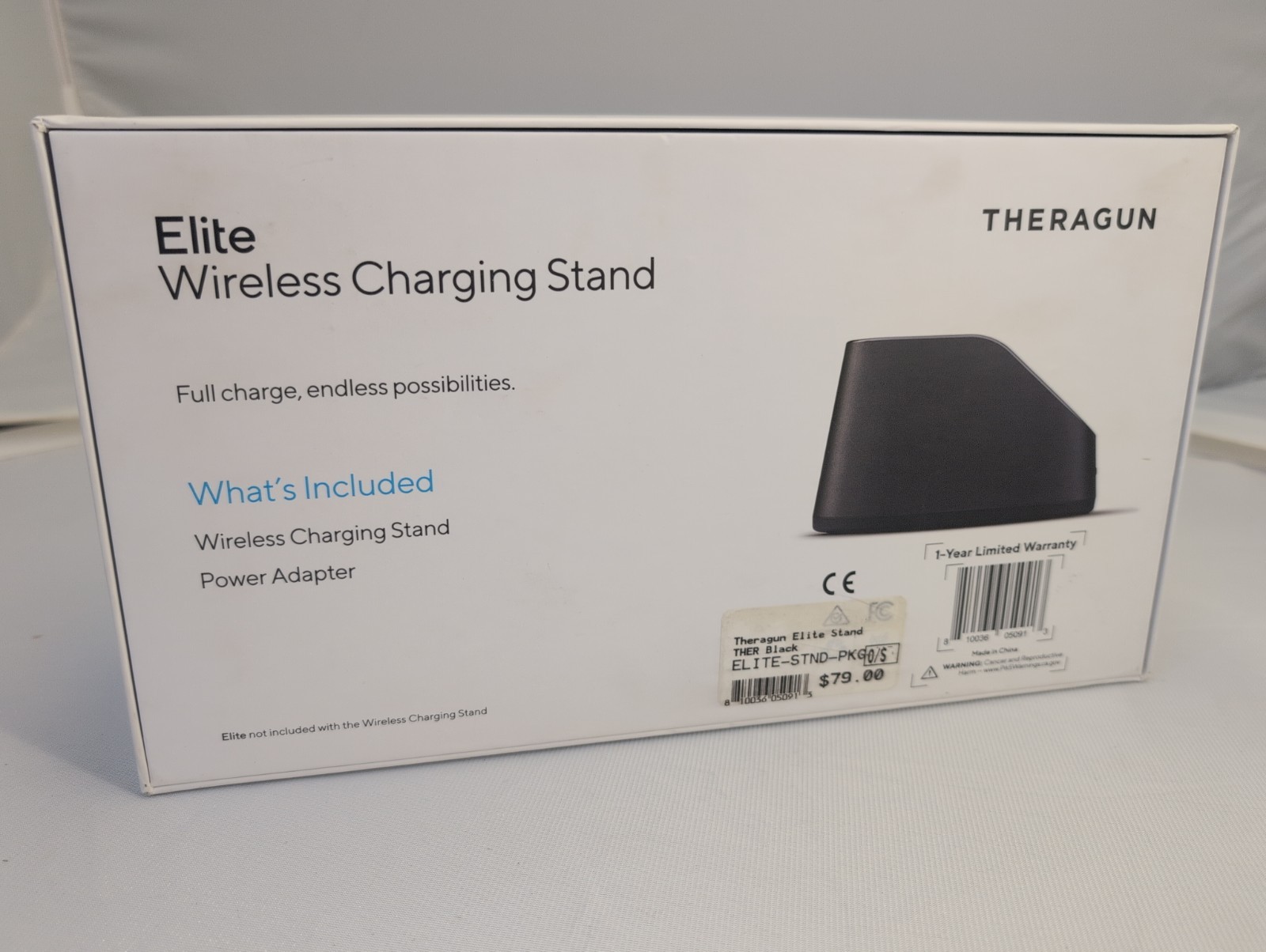 THERAGUN ELITE-STAND Wireless Charging Stand Unit And Power Adapter