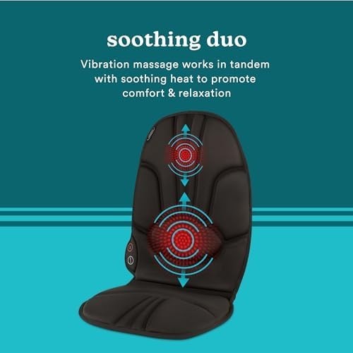 Neck Back Massager with Heat Kneading Massage Chair Pads for Car Seat