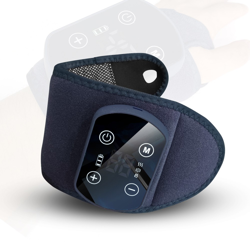Cordless Hand Wrist Massager for Pain Relief w/5 Heat Levels & 3 Vibration Modes