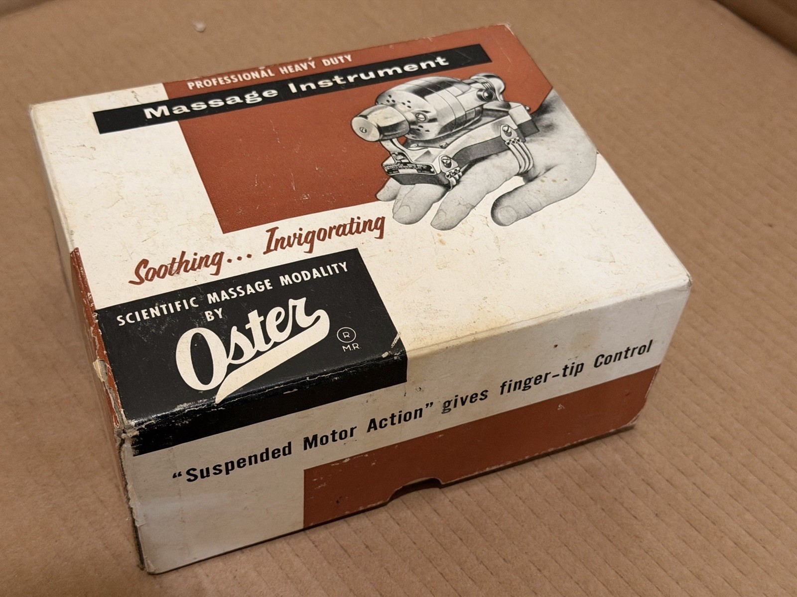 Vintage Oster Model MK Scientific Massage Modality Hand Massager Works w/ Box
