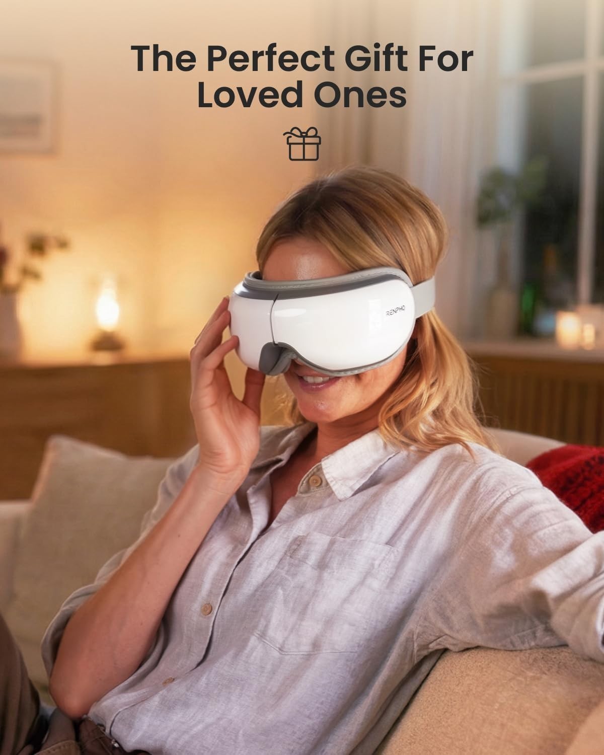 Heated Eye Massager with Heat – FSA HSA Eligible, Relieves Eye Strain & Tension,