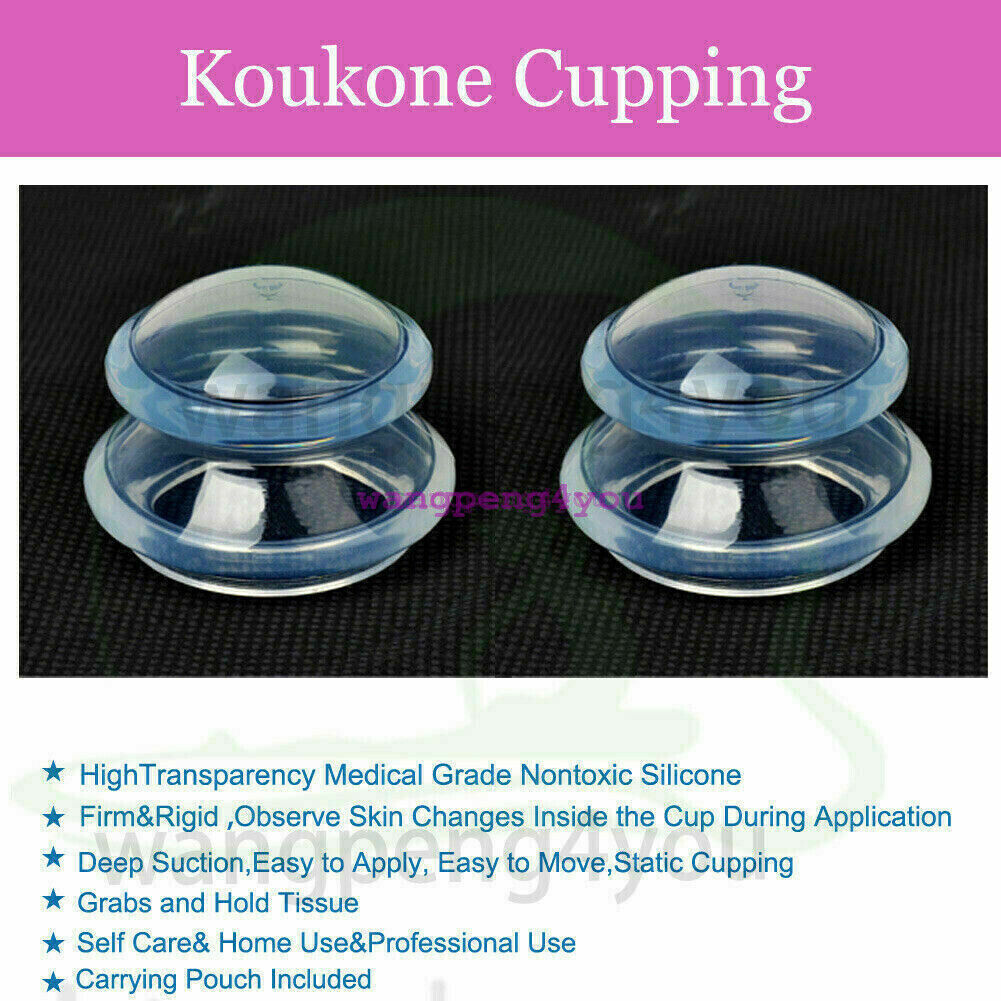 Advanced Chinese Silicone Massage Cups Cupping THERAPY Set Cupping Massage Jar
