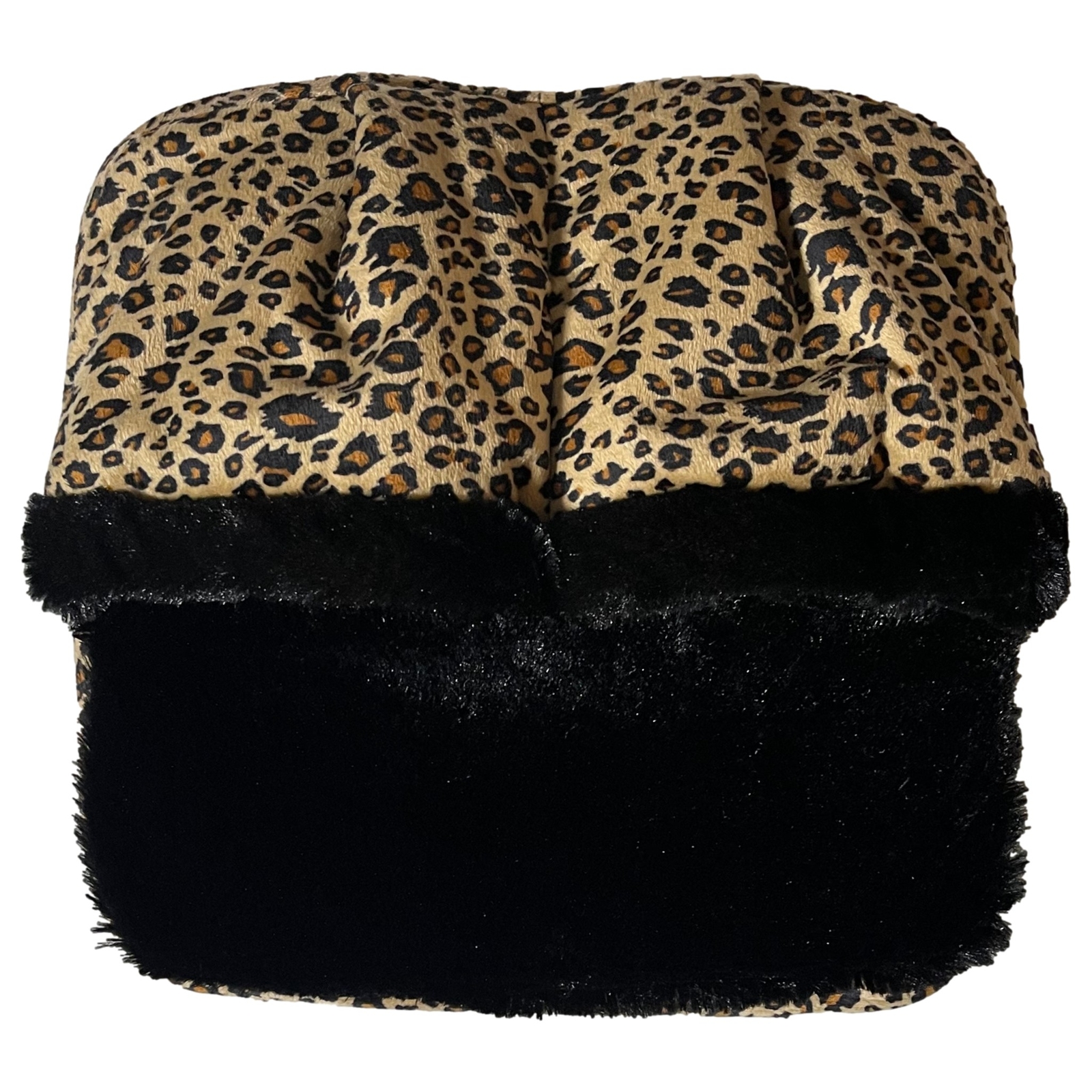 Spa Massage Foot Massager With Cheetah Pattern & Micro Plush Fabric