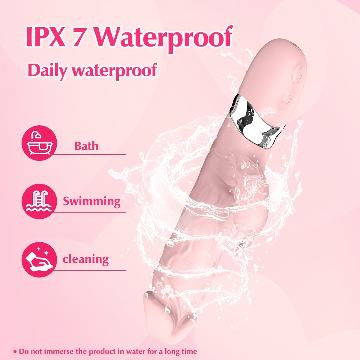 Handheld Massager 7 Speed Wand Vibrating Massage Full Body Stimulator For Women