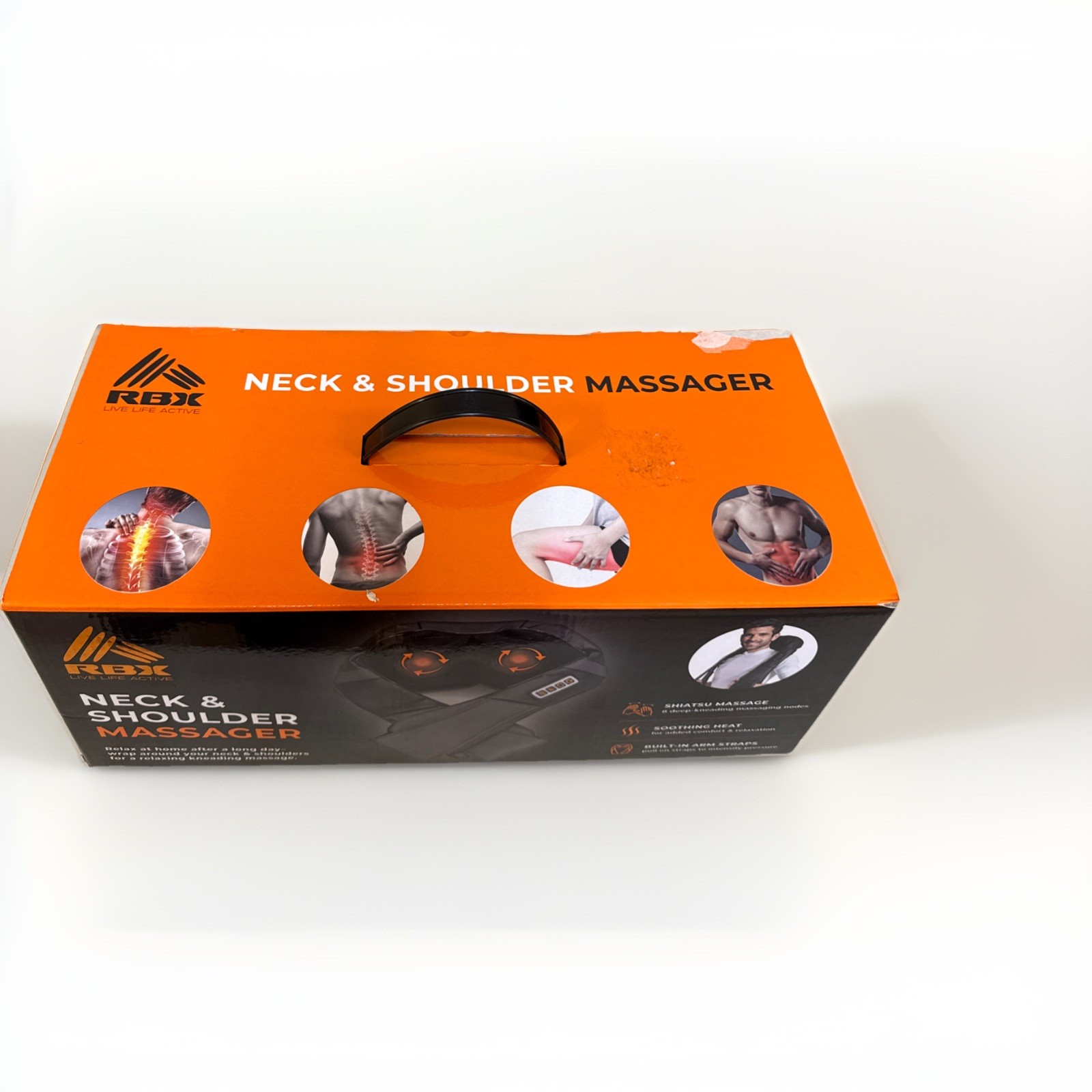Shoulder & Neck Massager RBK Shiatsu Kneading Massage and Heat – Tested 100% 👌