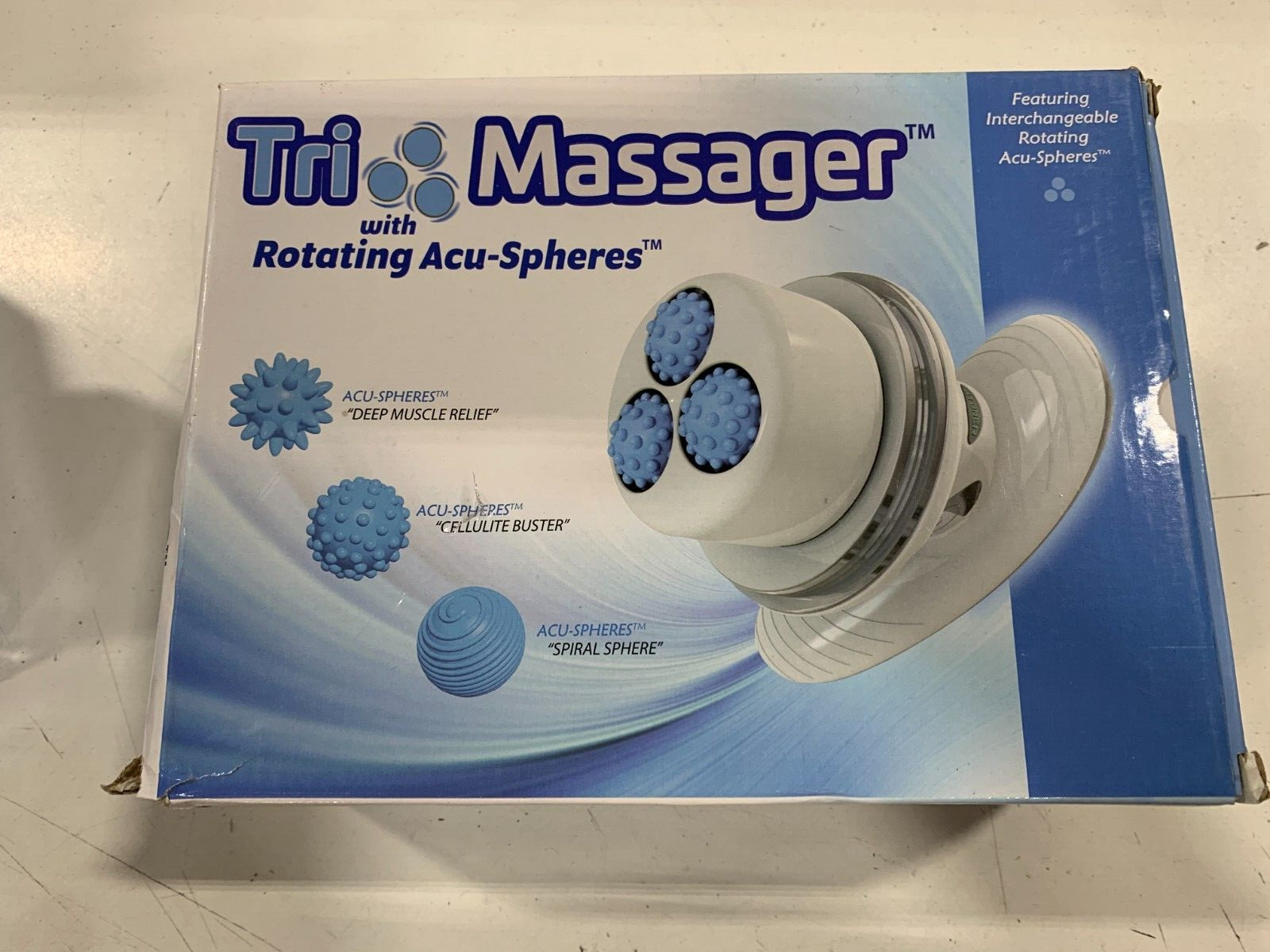 Tri Massager with Rotating Accu-Spheres – Back Massager