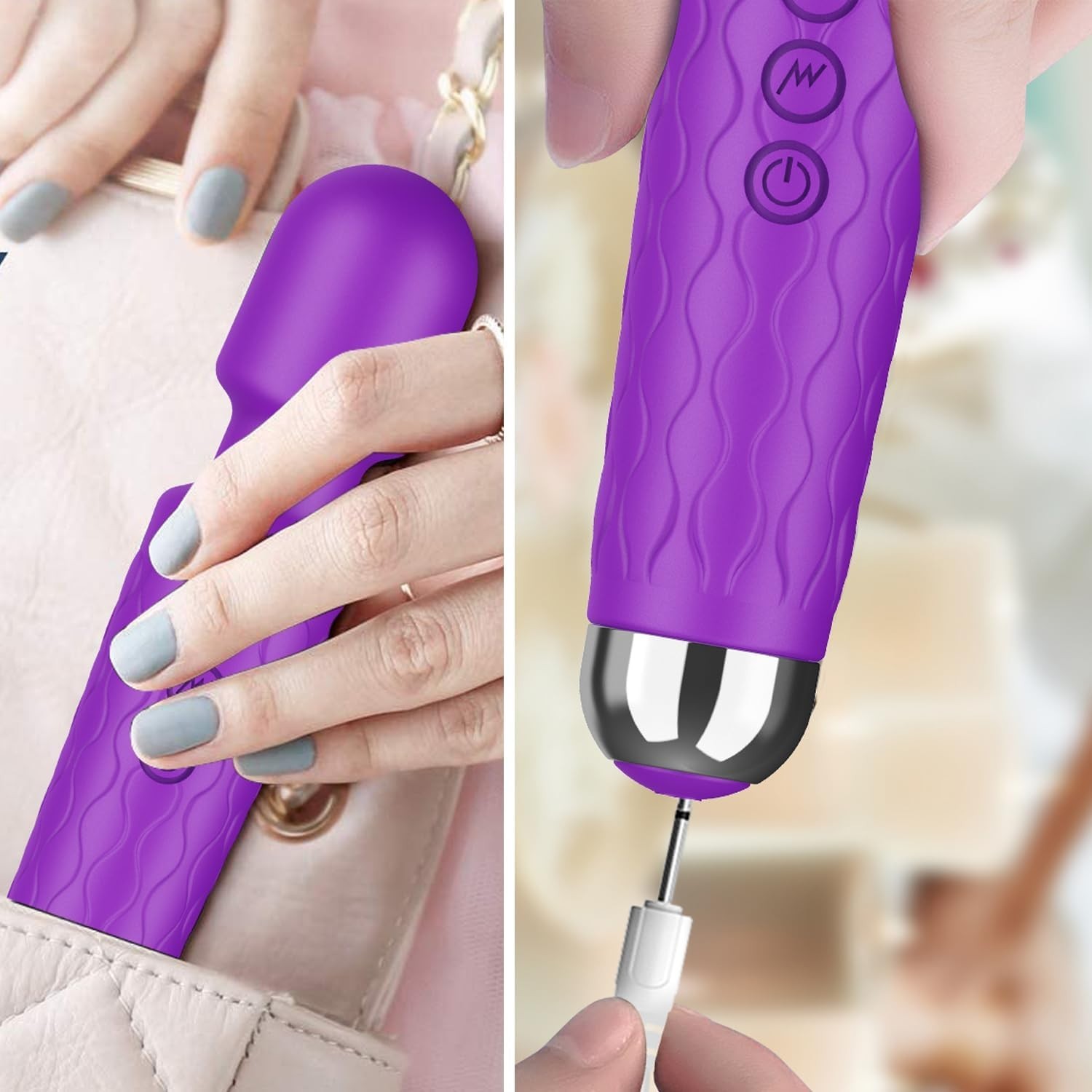Waterproof Personal Massager with 20 Speeds & 8 Patterns for Complete Relaxation