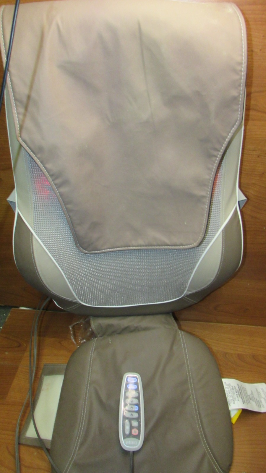 HoMedics Beige & Brown shiatsu Back Massager with heat MCS-511H