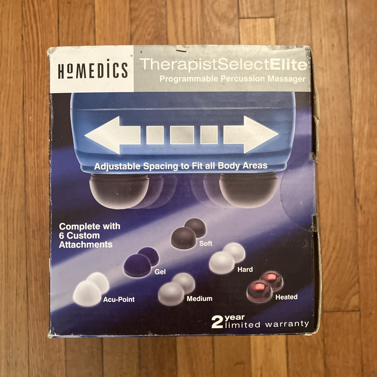 Homedics PA-400H Therapist Select Elite Handheld Percussion Massager W/ Heat NEW