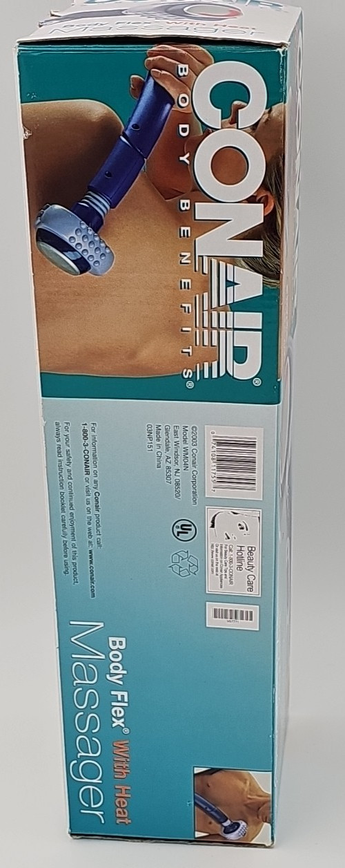 Conair Body Benefits Body Flex With Heat Massager New Open Box Tested #WM04N