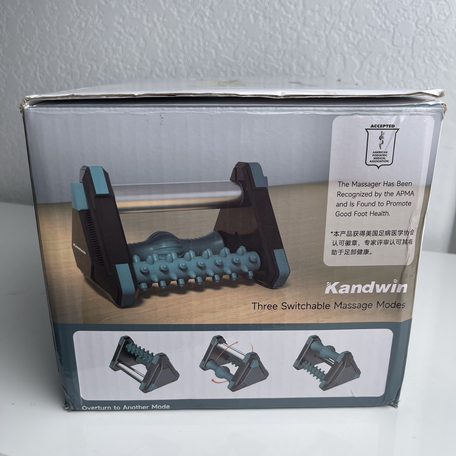 Kandwin Plantar Roller Foot Massager 3-in-1