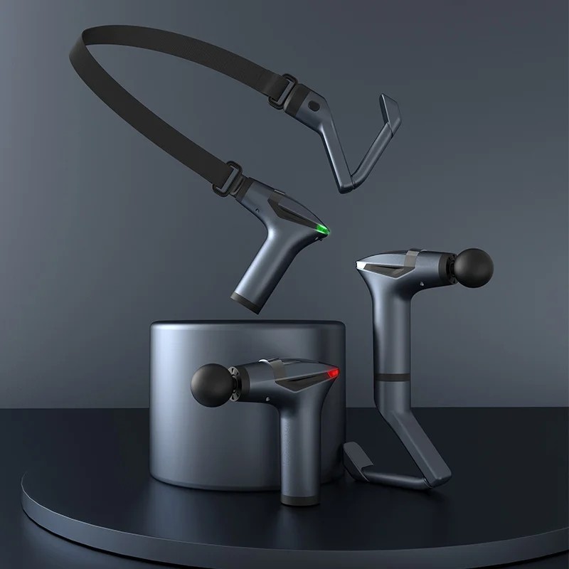 Long-handle Electric Massage Gun – Deep Tissue Relief, USB-C Charging
