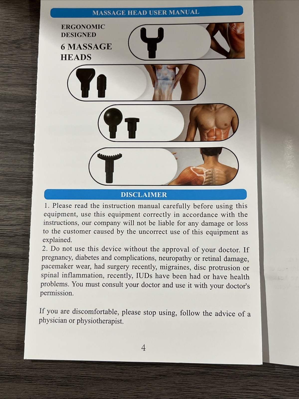 Aerlang EM8 Massage Gun Deep Tissue Percussion Massager + Extras for Pain Relief