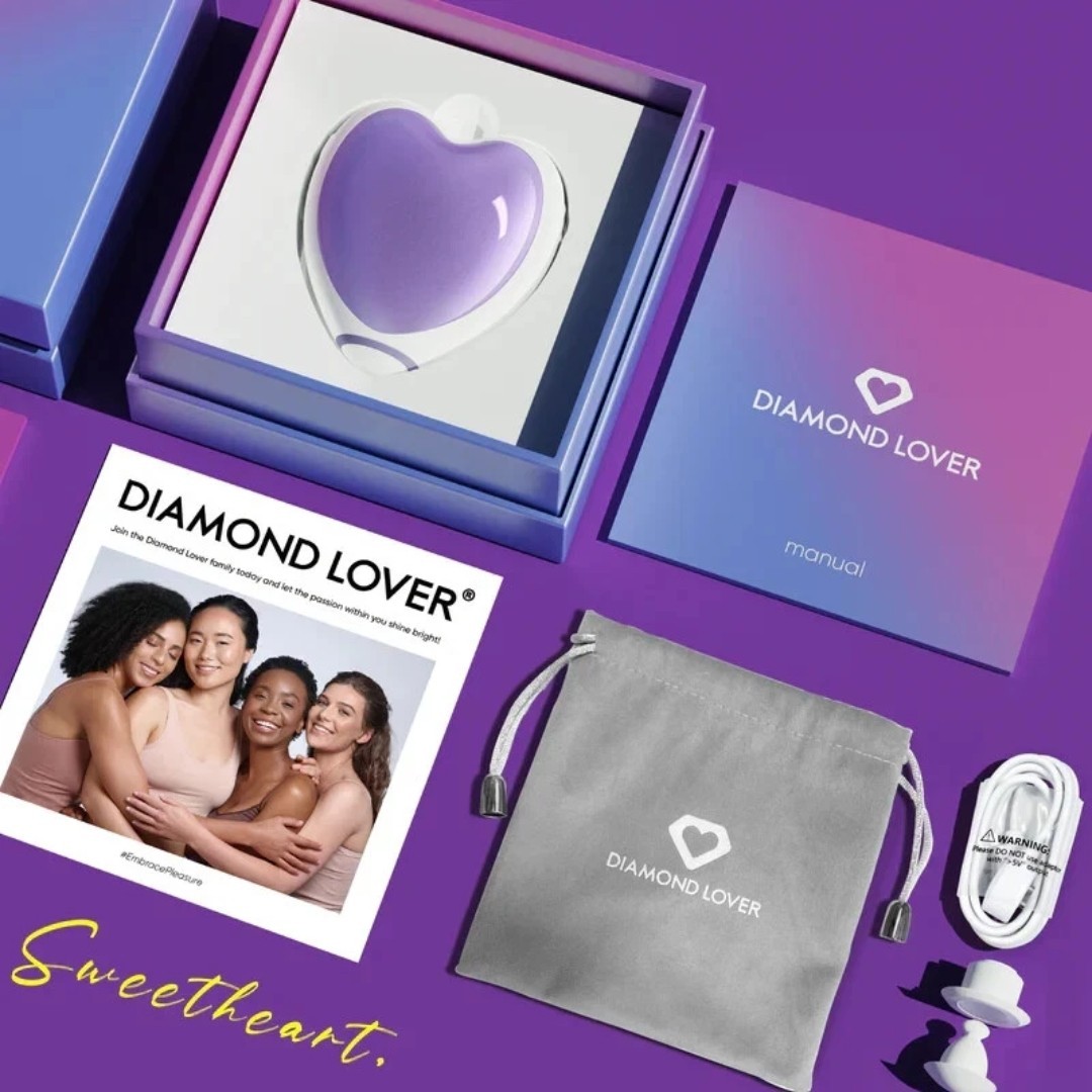 Diamond Lover Purple Pure Enjoyment Massager For Women