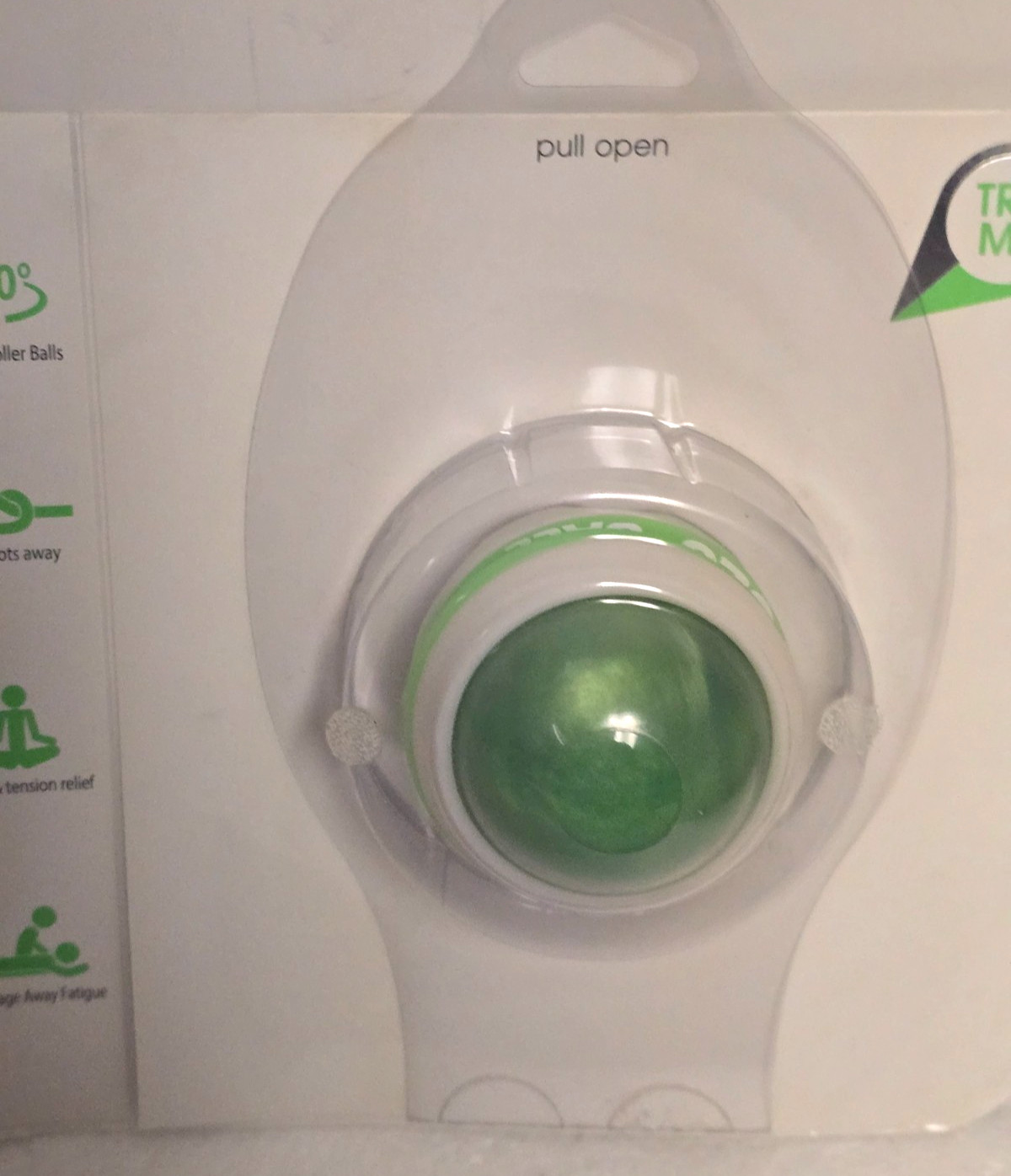 Fuzu Full Body Massager Ball for Deep Tissue Stress Relief (Neon Green)360*