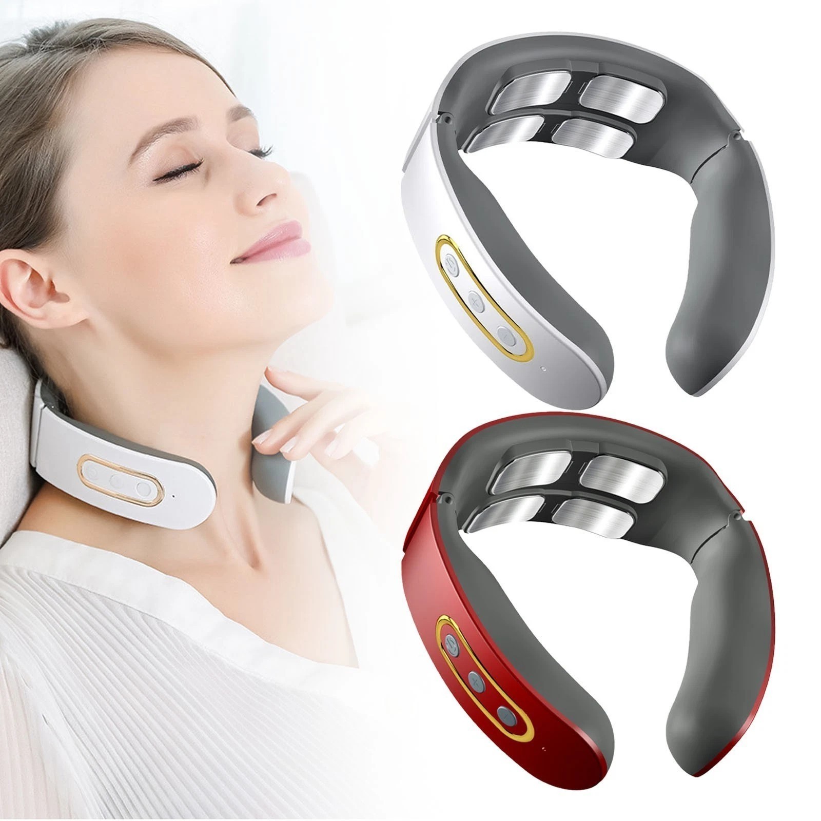 Lefaya Nurotex: Wireless Neck Massager 11-in-1 – With Heat, Tapping, Kneading