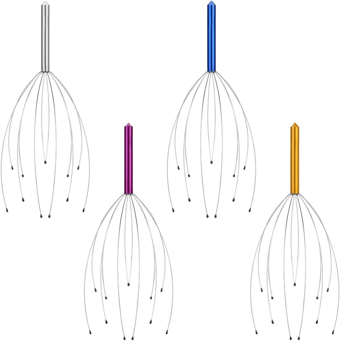 Yeipis 4 Pack Scalp Massagers, Handheld Head Massage Tingler, Scratcher for Deep