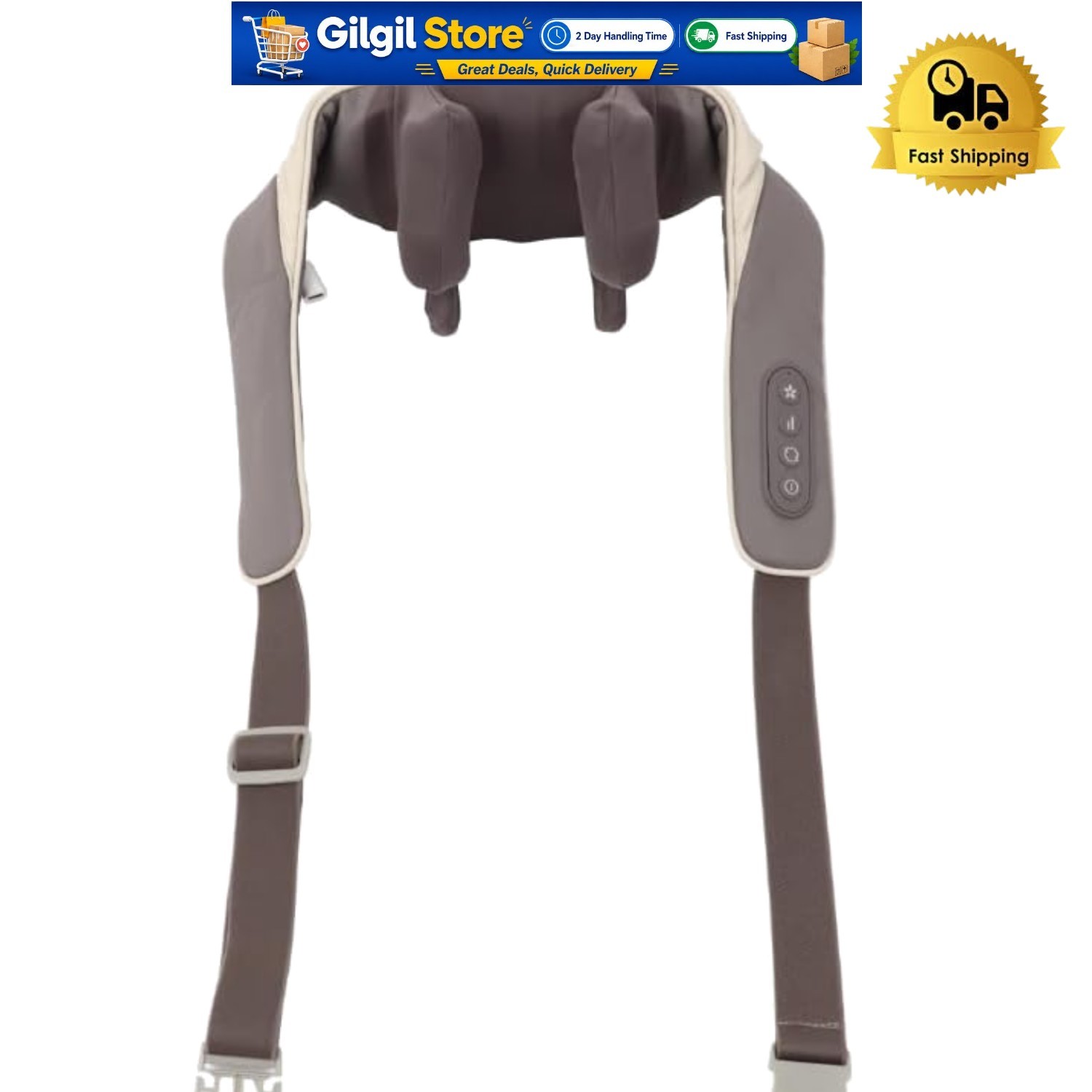 Professional-Grade Neck and Shoulder Massager with Heat for Easy Stress Relief