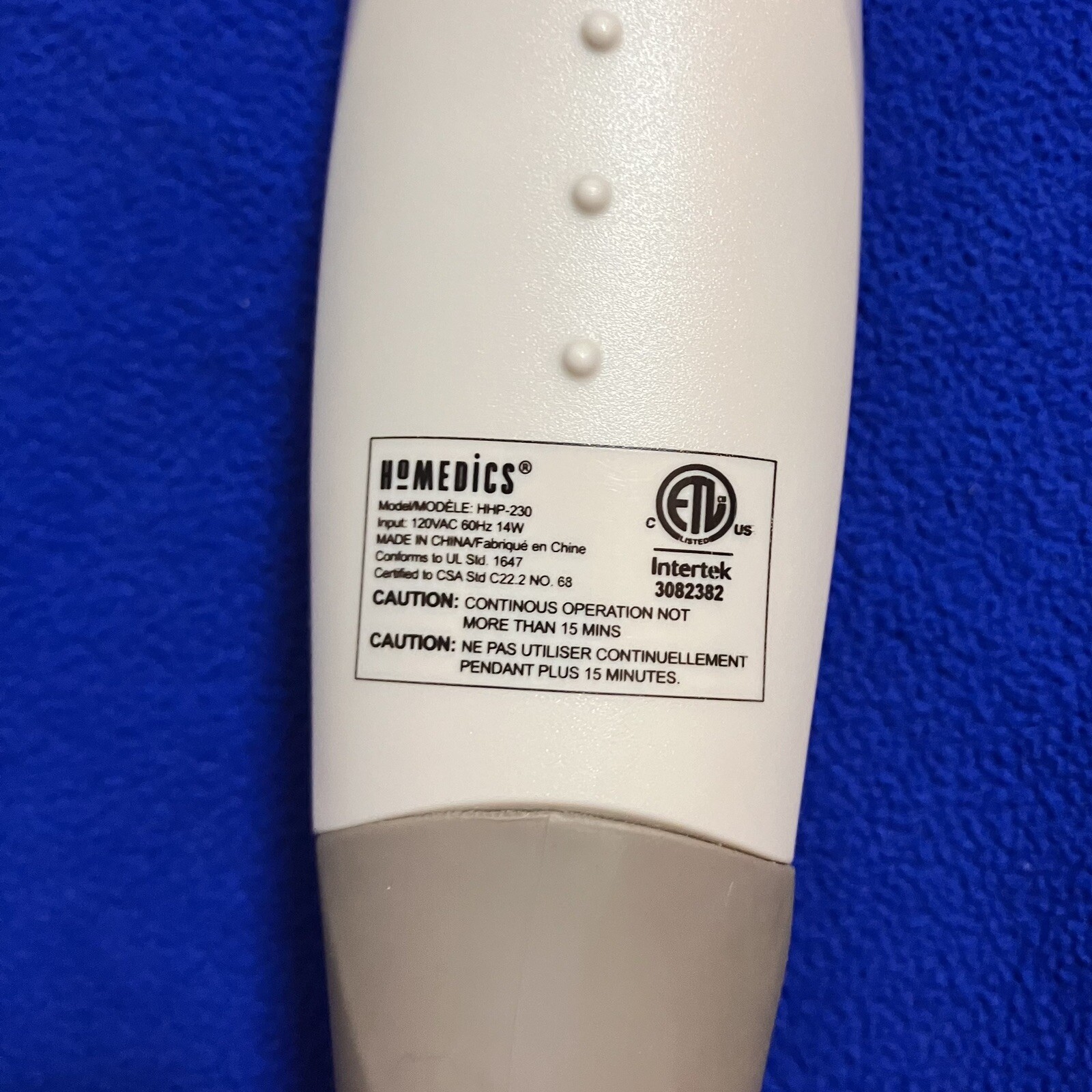 Homedics THERA-P HHP-230 Dual Handheld Massanger with Heat Tested Working