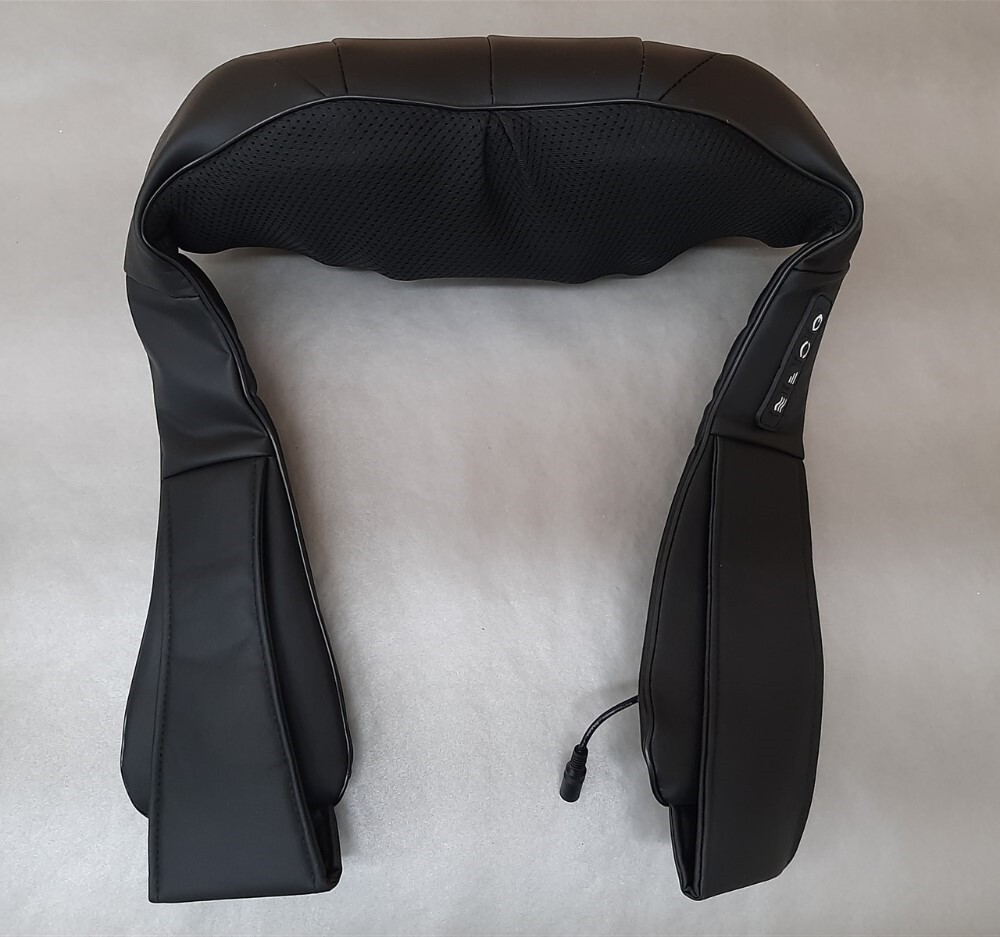 TEBO Shiatsu Neck & Shoulder Massager 4 Kneading Heads 9 Body Areas With Heat