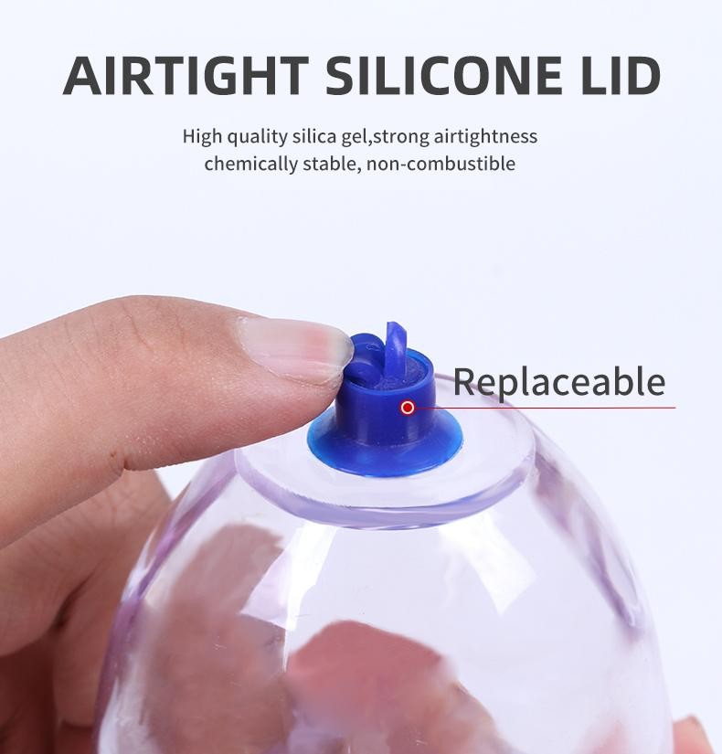 Big Size Plastic Vacuum Cupping Cups Suction Cups Jar Vacuum Massager Jars Plast