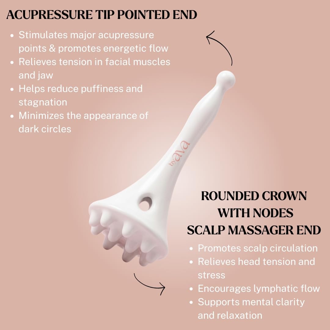 byAVA Jelloskin Face Scalp Gua Sha Sculptor Acupressure Massage Tool | 100% C…