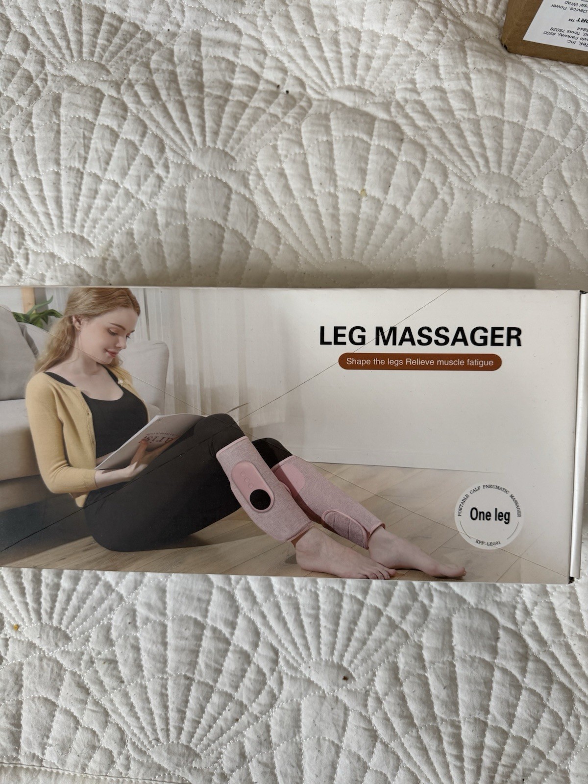 Portable Leg Massager Air Compression USB Charging Pink Gray White