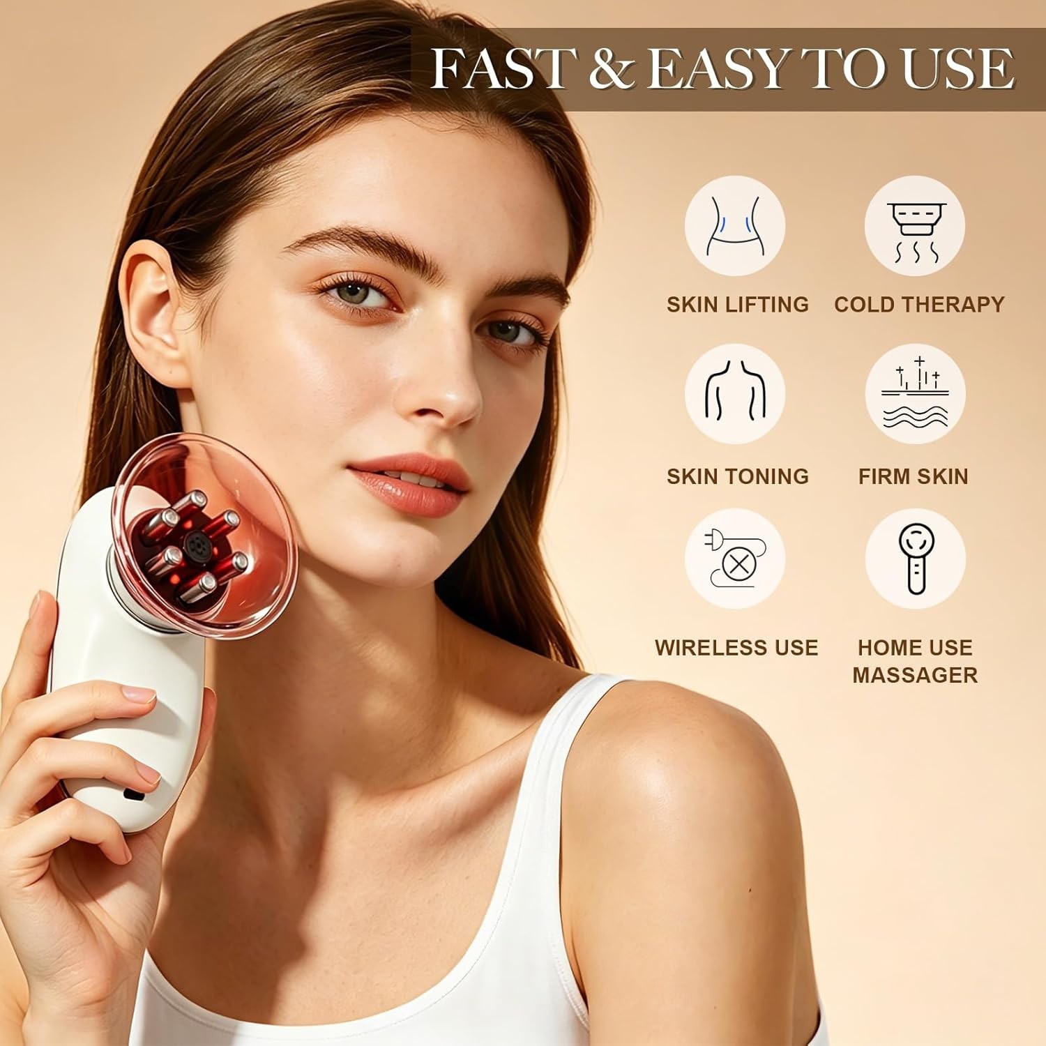 Electric Cupping & Gua Sha Massager, 3-in-1 Cellulite Remover for Legs, Lymph…
