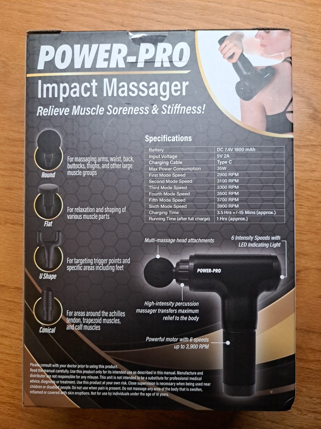 Power-pro Impact Massager NEW Sealed