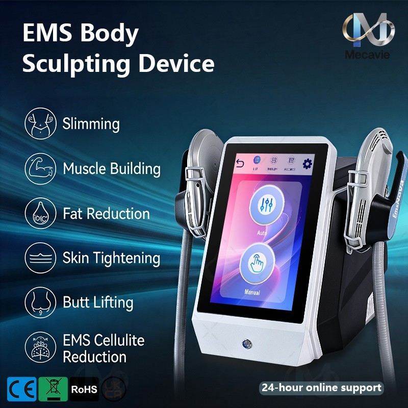 Mecavie Portable EMS HIEMT RF Body Contouring Muscle Toning Slimming Machine