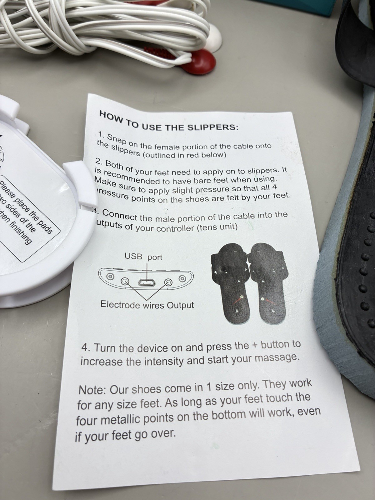 UniMed ProX SM TENS and PMS Massager – Shoes Included