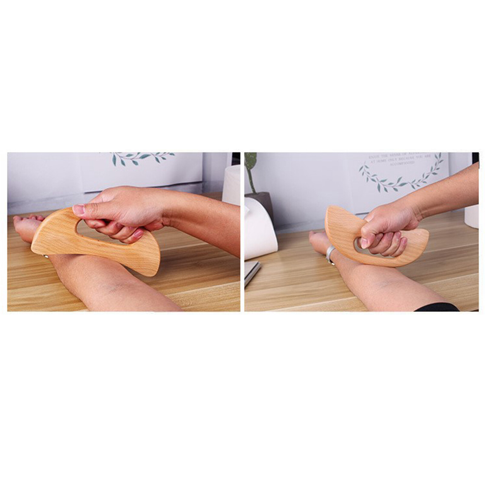 Chinese Traditional Wooden Guasha Board Whole Body Massage Scraping Health Tool