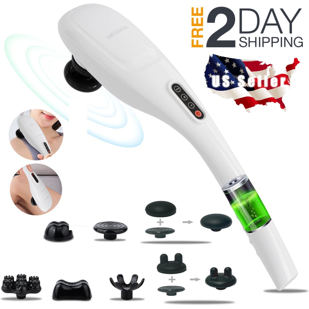 Cordless Handheld Neck Massager For Pain Relief Deep Tissue Rechargeable Gifts