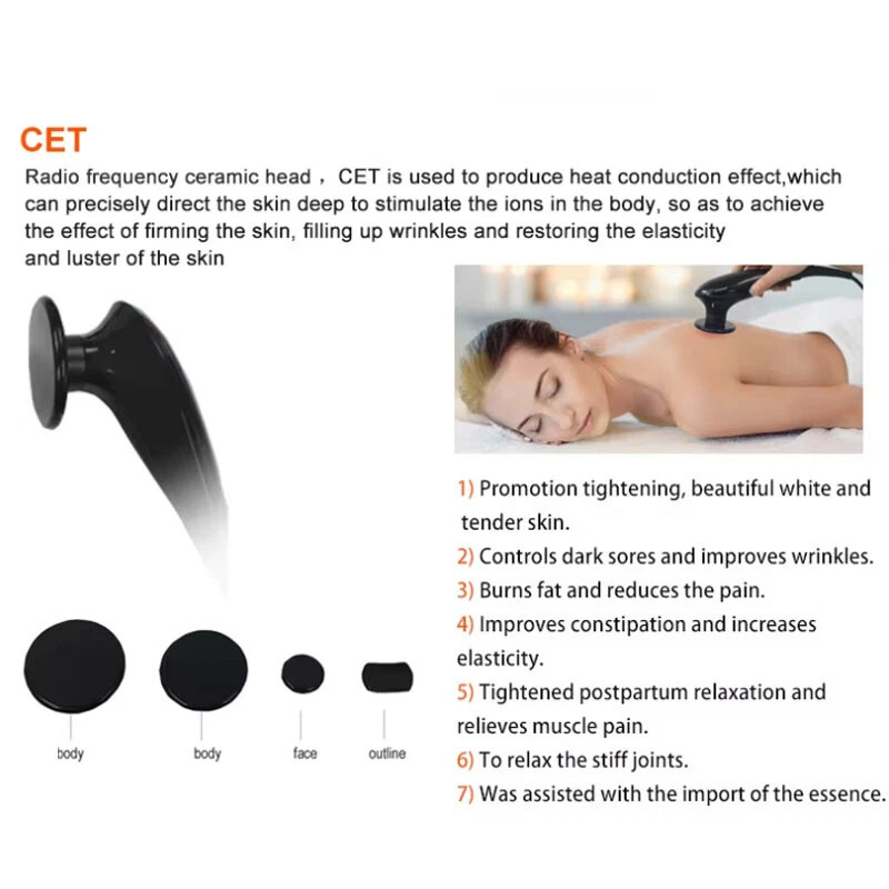 3 in 1 448kHz RET CET Monopolar Tecar Body Therapy & Skin Care Device Massager