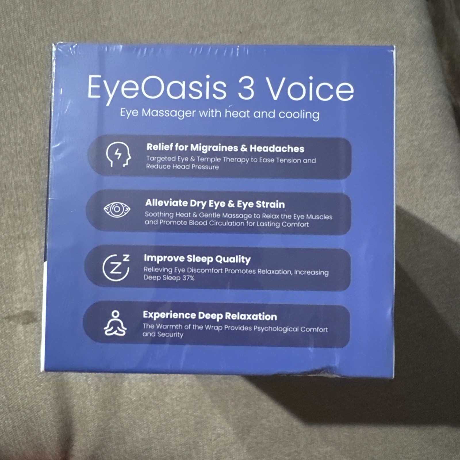 Bob and Brad Eye Massager EyeOasis 3 Eye Mask Migraines Eyes Relief