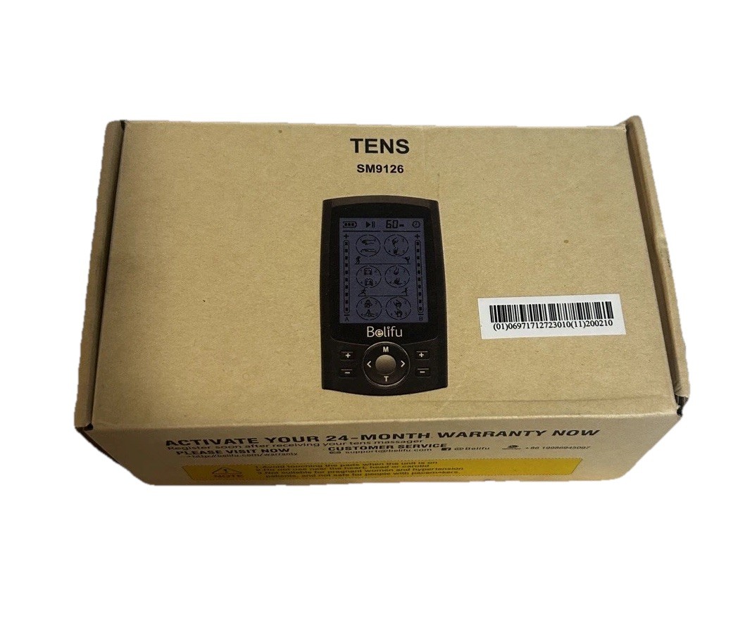 Belifu SM9126 Dual Channel TENS Massager EMS Unit 24 Modes Muscle Stimulator