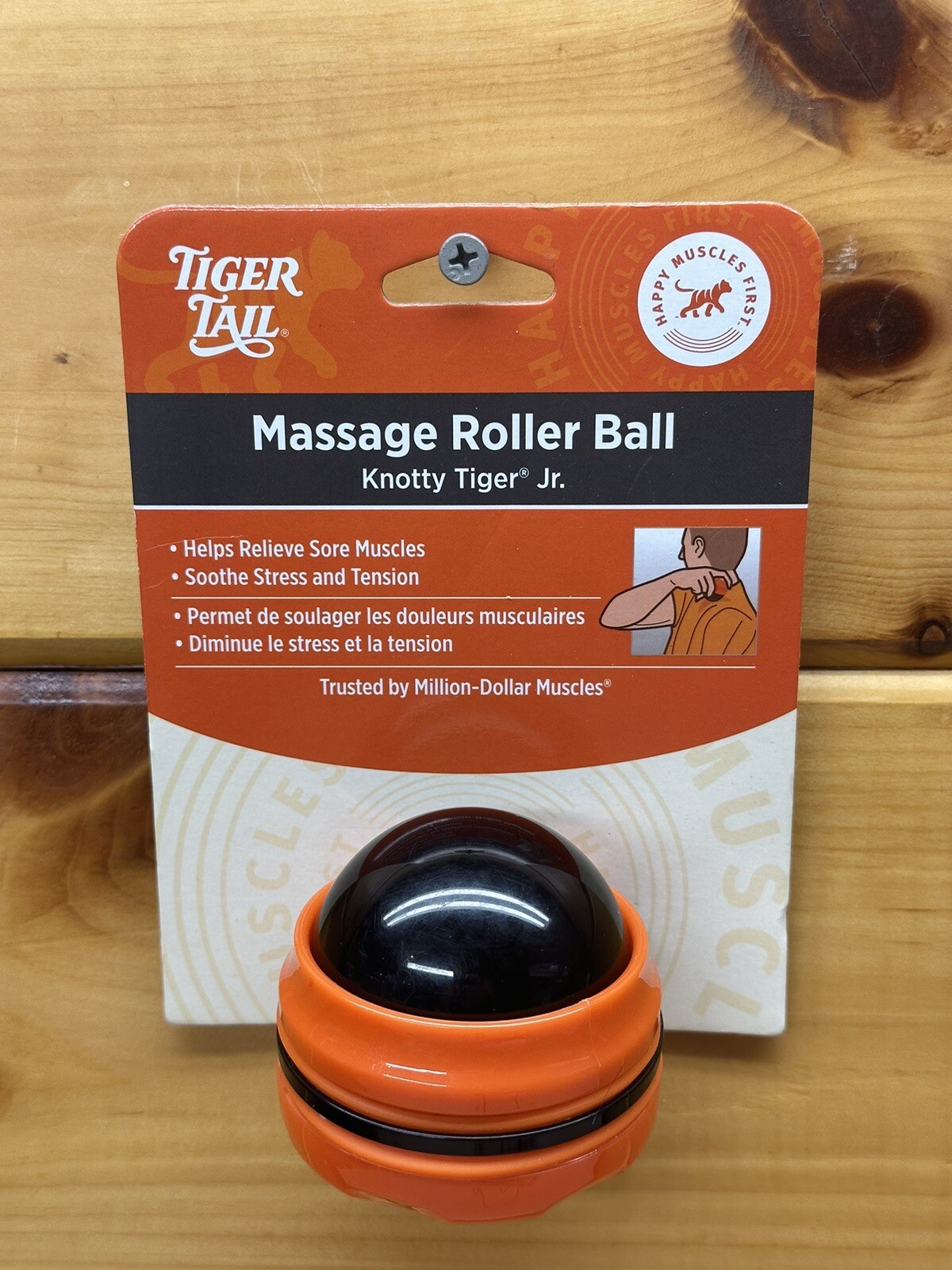 NEW!! Tiger Tail – Knotty Tiger Jr. Handheld Massage Massager Roller Ball NEW!!