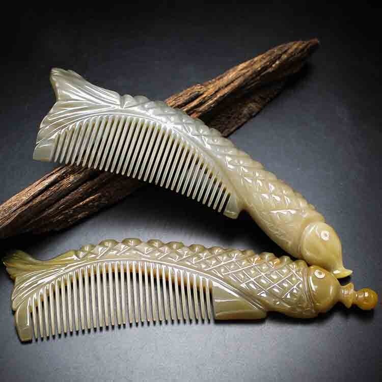 Fish Yark Horn Scraping Plate Hedgehog Gua Sha Board Massage Anti-static Comb