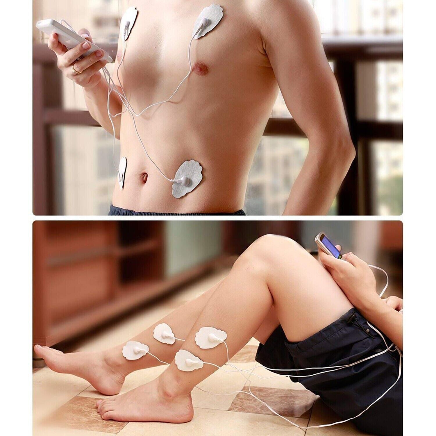 20PCS Snap On Electrodes Pads Massage Replacement Electrode Pads