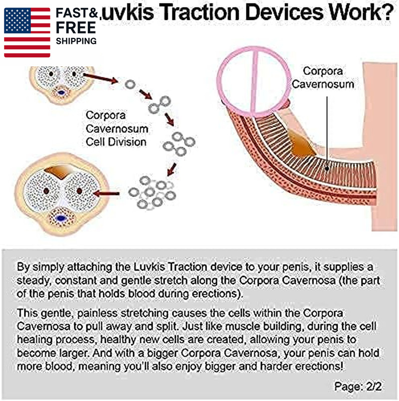 White Penile Traction Device Effective Penile Enlargement Stretching Exercise Ki