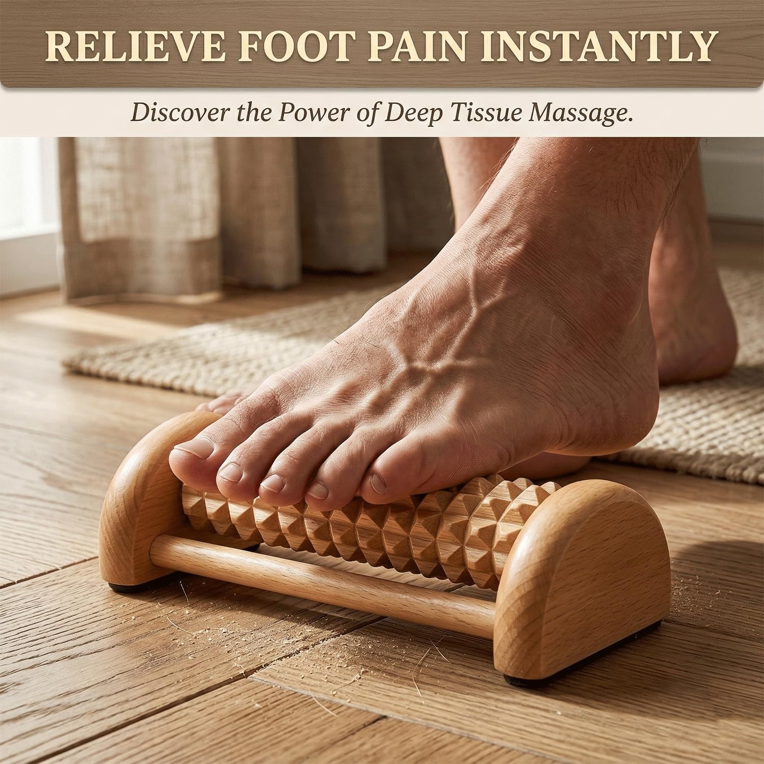 5 in 1 Wood Therapy Massage Tools Set for Cellulite Reduction & Stress Relief…