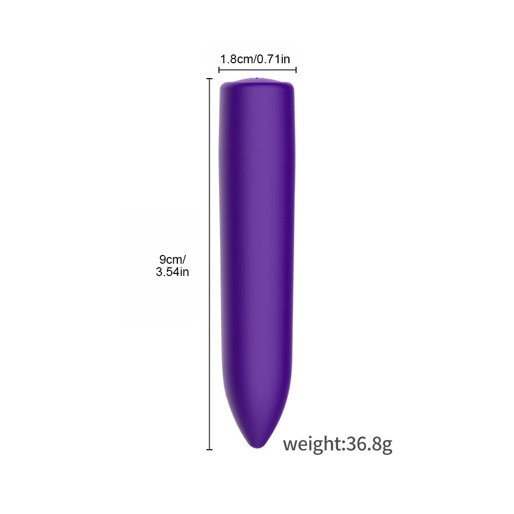 Women Mini Powerful Bullet Shape 10 Speed Vibrating Neck Body Massage Personal