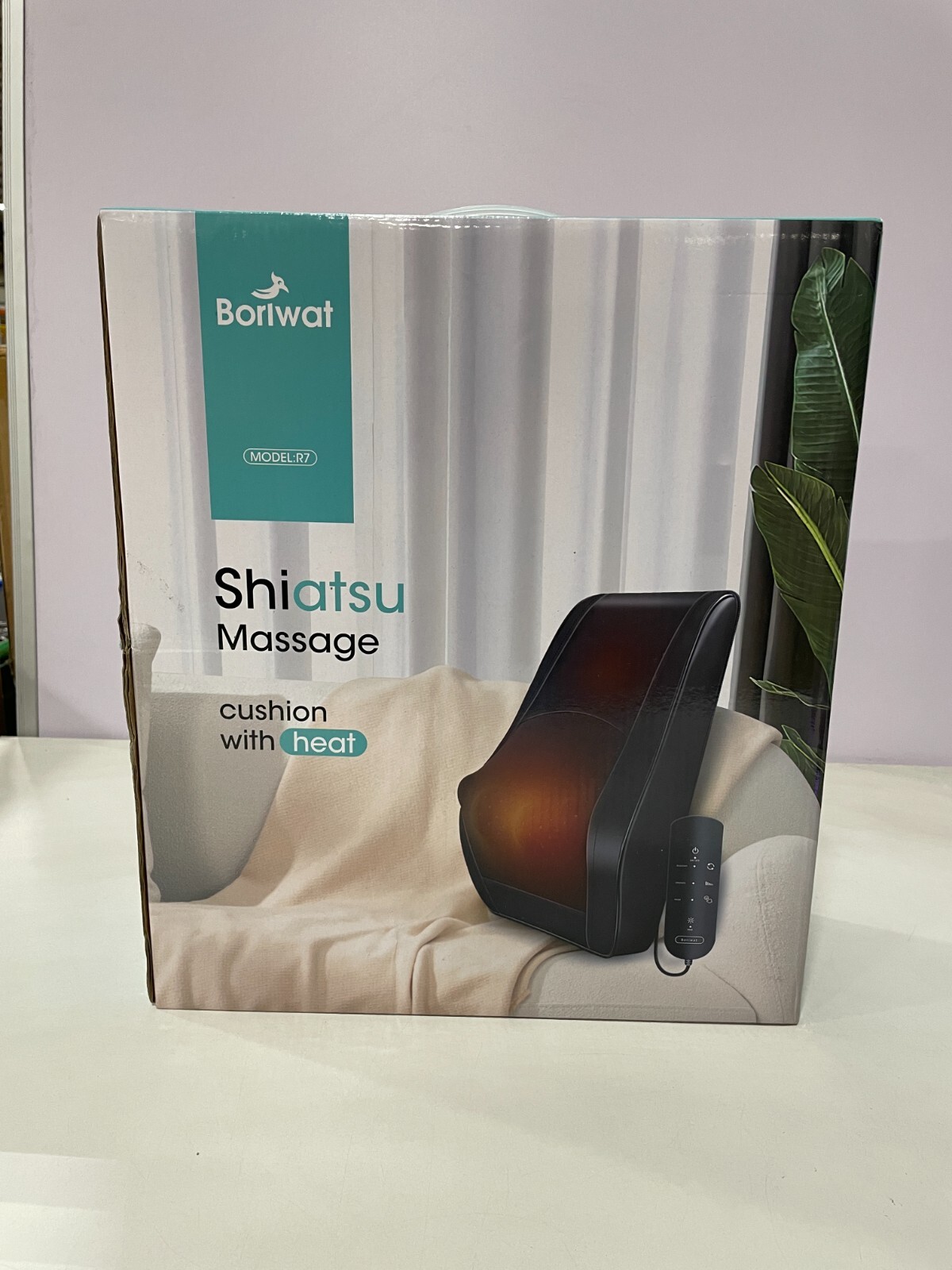 Boriwat R7 Shiatsu Rotating Massager Back and Neck Cushion With Heat