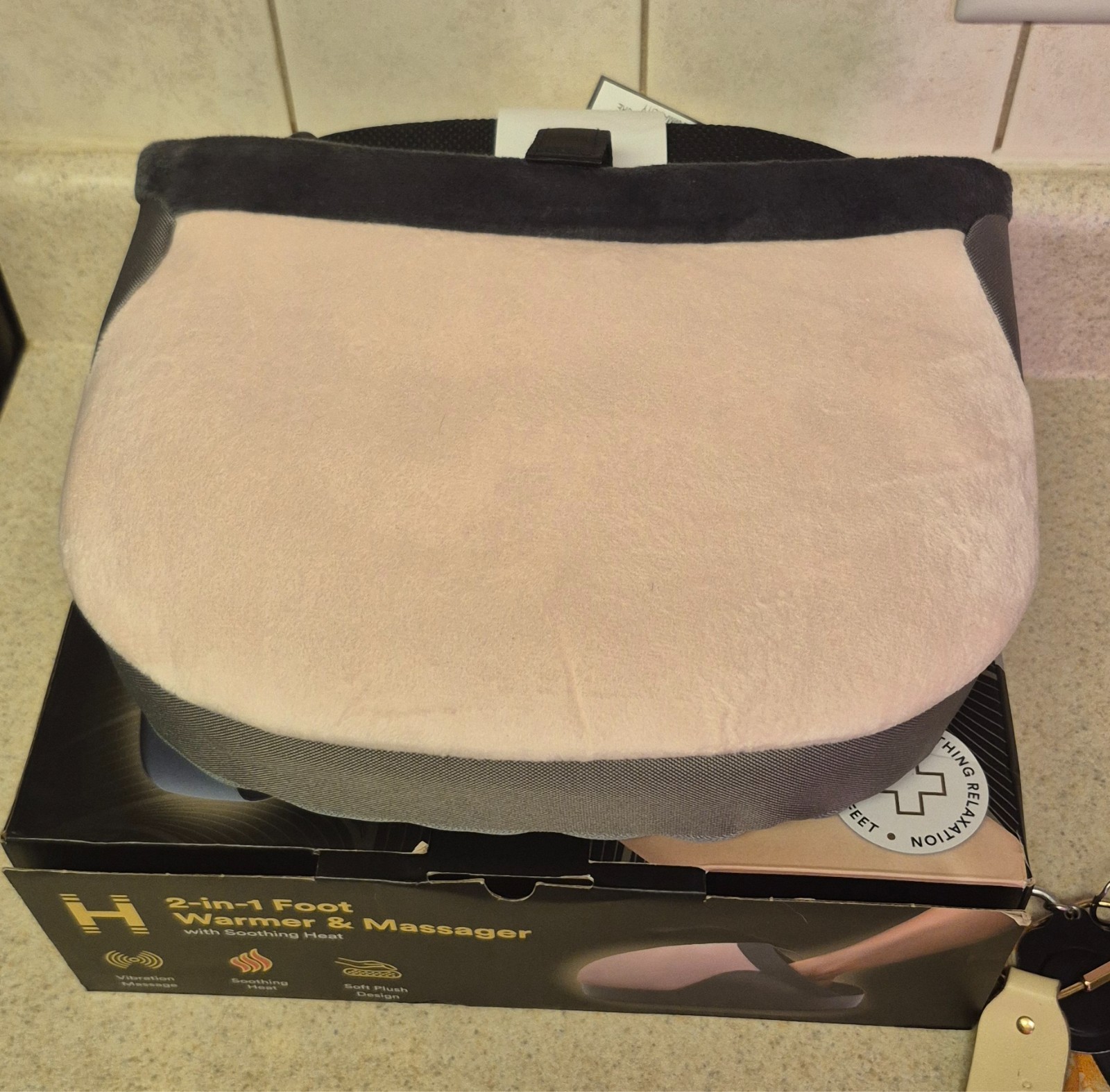 Homedics 2 In 1 Foot Warmer & Massager/Vibration MASSAGE SOOTHING Heat