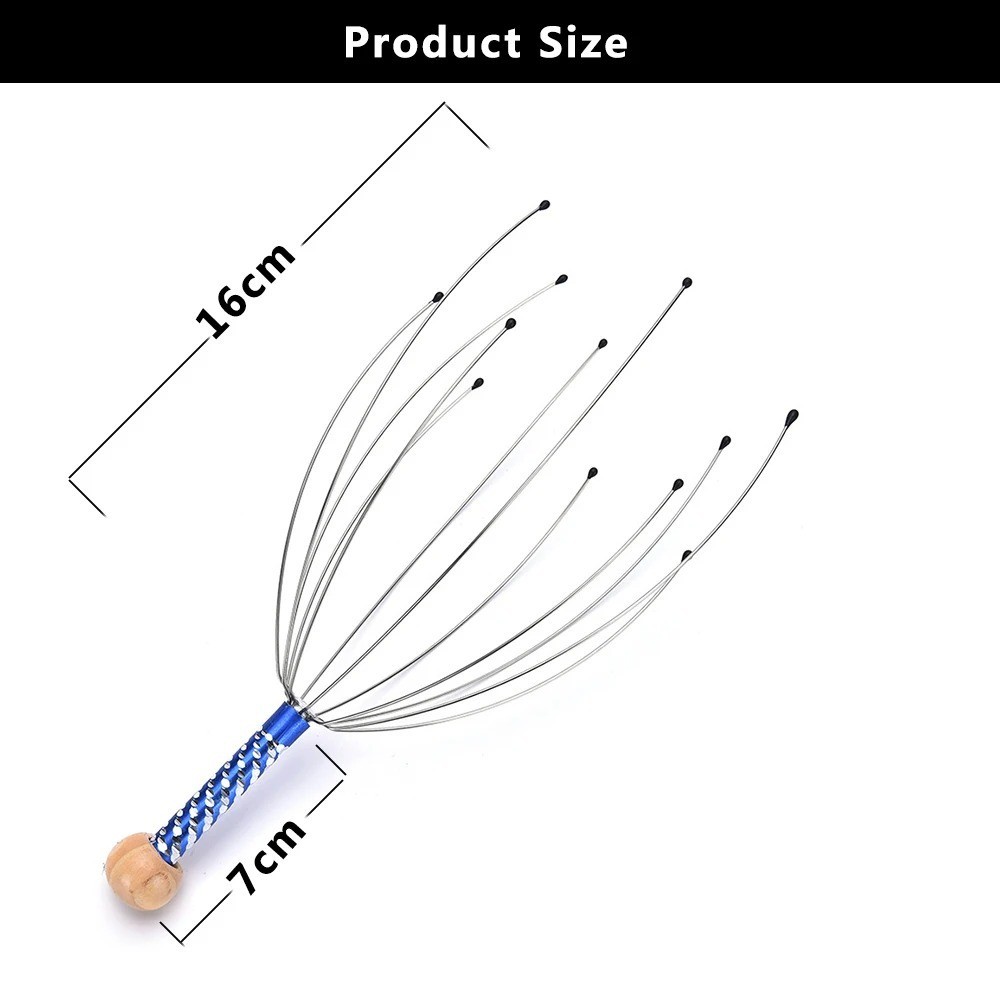 Head Massager Scratcher Neck Massage Scalp Relax Calm Stress Relief Octopus