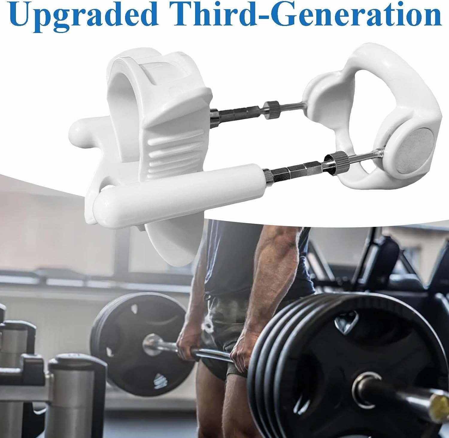 Upgraded Third-Generation Male Physical Stretching Traction Device (White)