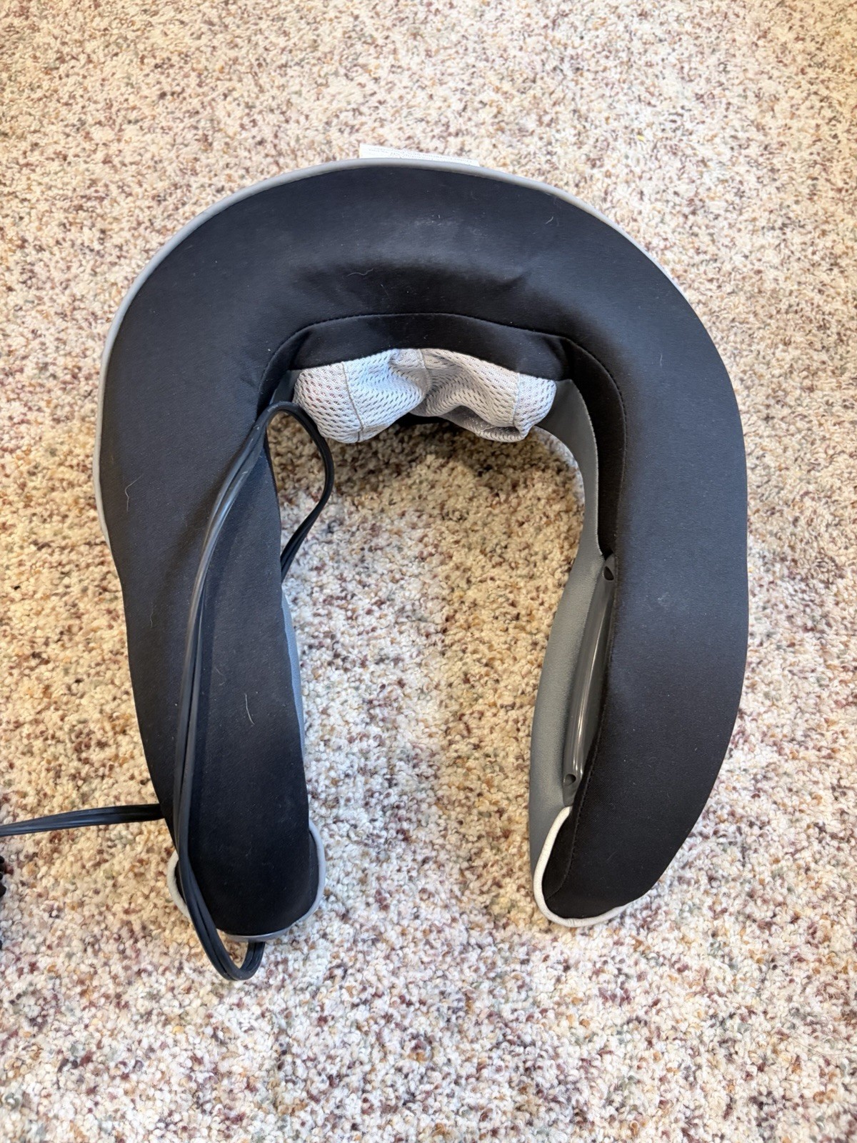 Heated Shiatsu Vibrating Neck & Shoulder Massager Corded Electric Black/Gray