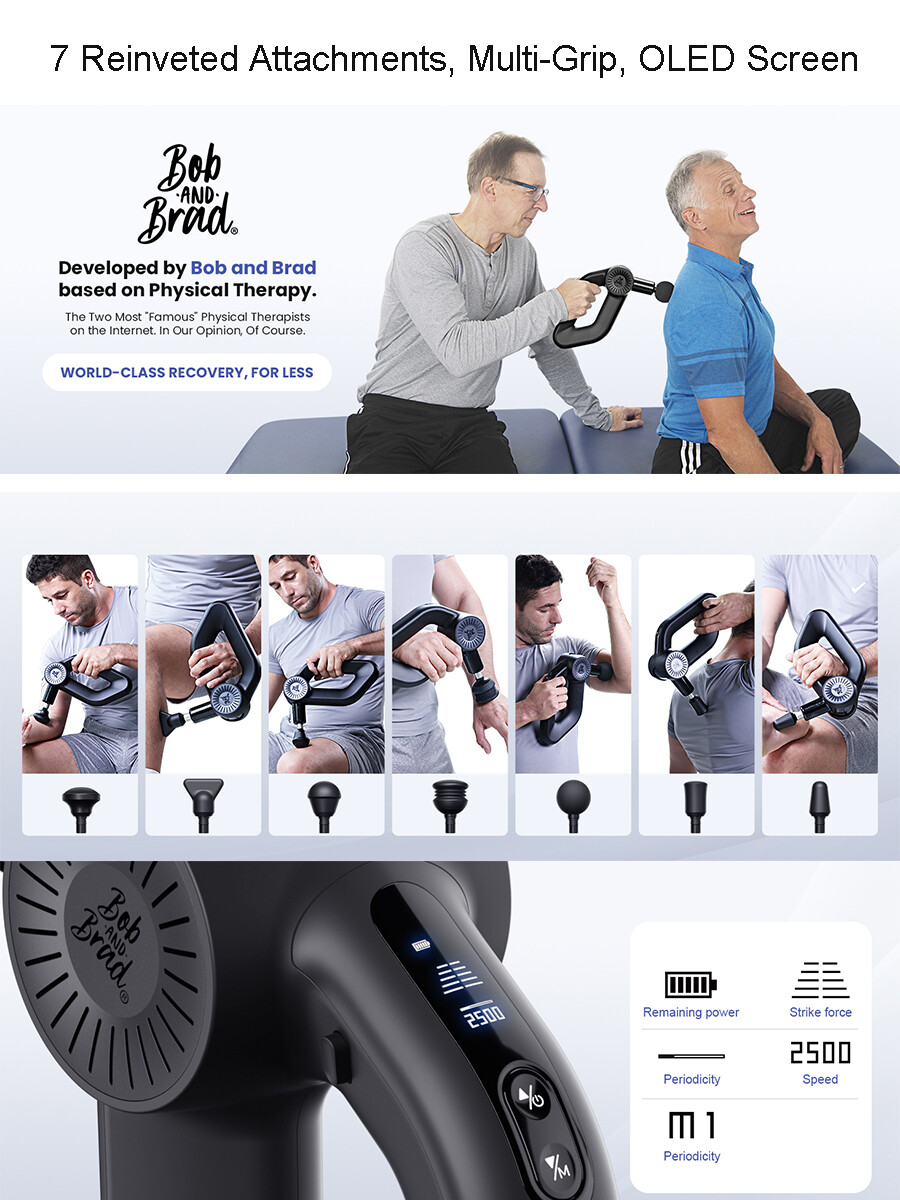 BOB AND BRAD Mini Massage Gun 16MM Deep Tissue for Athletes Muscle Pain Relief